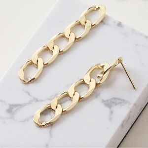 Long chain earrings